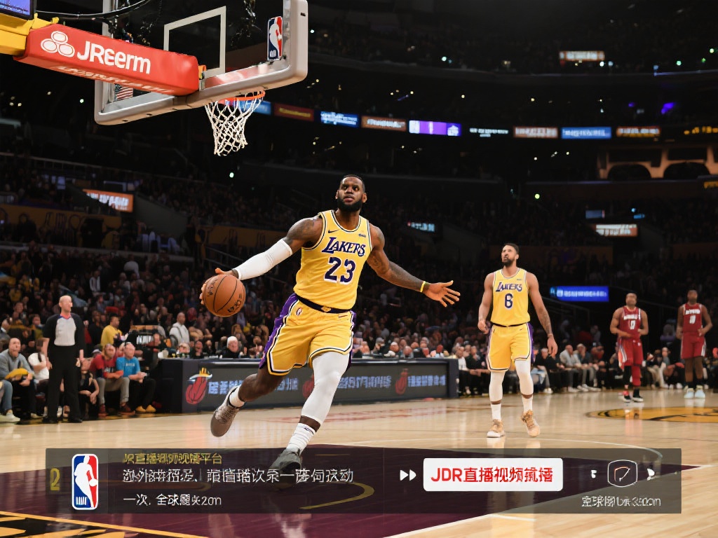 去年詹姆斯在湖人对阵热火的比赛中突破个人